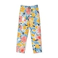 thumbnail image 5 of Balery Watercolor Wildflowers print Men's Pajama Pants,Ultra Lightweight Pjs,Lounge Pant-Large, 5 of 9