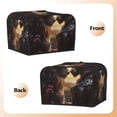 thumbnail image 3 of Lsque Romantic Flower Lion Couple Print 4 Slice Toaster Cover , Kitchen Appliance Dustproof Protector , Toaster Protector Dustproof Kitchen Appliance Cover, 3 of 7