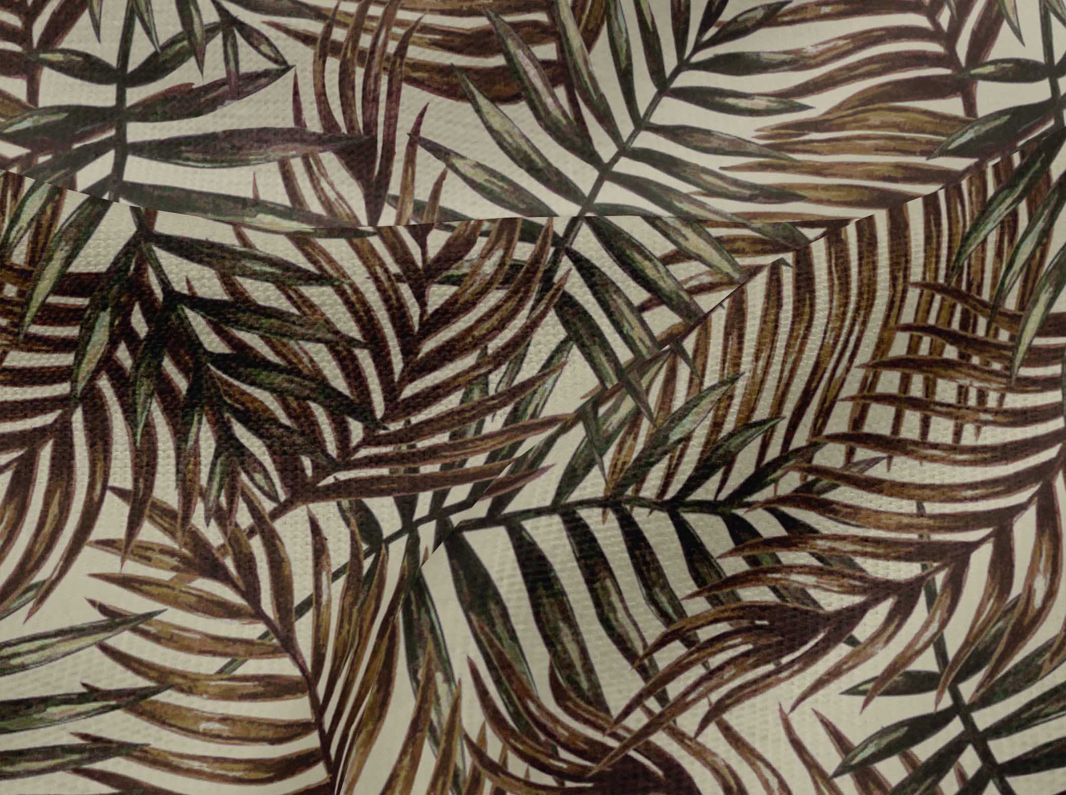 oneOone Viscose Jersey Brown Fabric Leaves Diy Clothing Quilting Fabric Print Fabric By Yard 60 Inch Wide