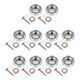 thumbnail image 1 of TABLETREANDS 10Jgo Tapas Decorativas Y Tornillos Para Paneles De Vidrio Plata Con Resistente Y Estético, 1 of 8