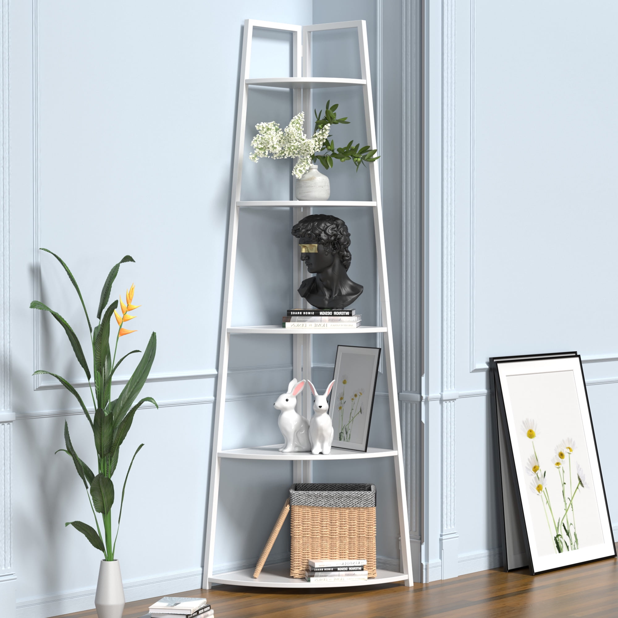 A shaped ladder shelf deals