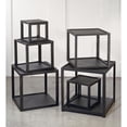 thumbnail image 5 of Tripar International Set of 6 Black Distressed Open Stacking Cubes 19.75", 5 of 5
