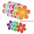 10 Piece NonSlip Bathtub Stickers Flower Safety Treads Applique