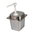 thumbnail image 3 of Dispensador de jarabe de café, dispensador de , bomba de 2,3 l, botella de jarabe de acero inoxidable con bomba para uso comercial en bares y 30, 3 of 8