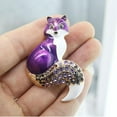 thumbnail image 3 of Moda Esmalte Broche Rhinestone Mini Pins Multicolores Broches Encanto Aleación Vestido Accesorio para Mochila Decoración Ropa Mujeres Niños , púrpura, 3 of 8