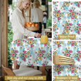 thumbnail image 5 of Pioneer Flower Floral Print Pattern Round Tablecloth 70"x70", Wrinkle Resistant Wipeable Table Cover for Kitchen Dining Room Picnic Patio and Party, 5 of 6