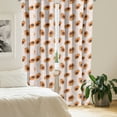 thumbnail image 3 of Ambesonne Pink and Grey 4-Panel Curtains, Papaya Fruit Artwork, 56"x63", Pearl Burnt Sienna, 3 of 4