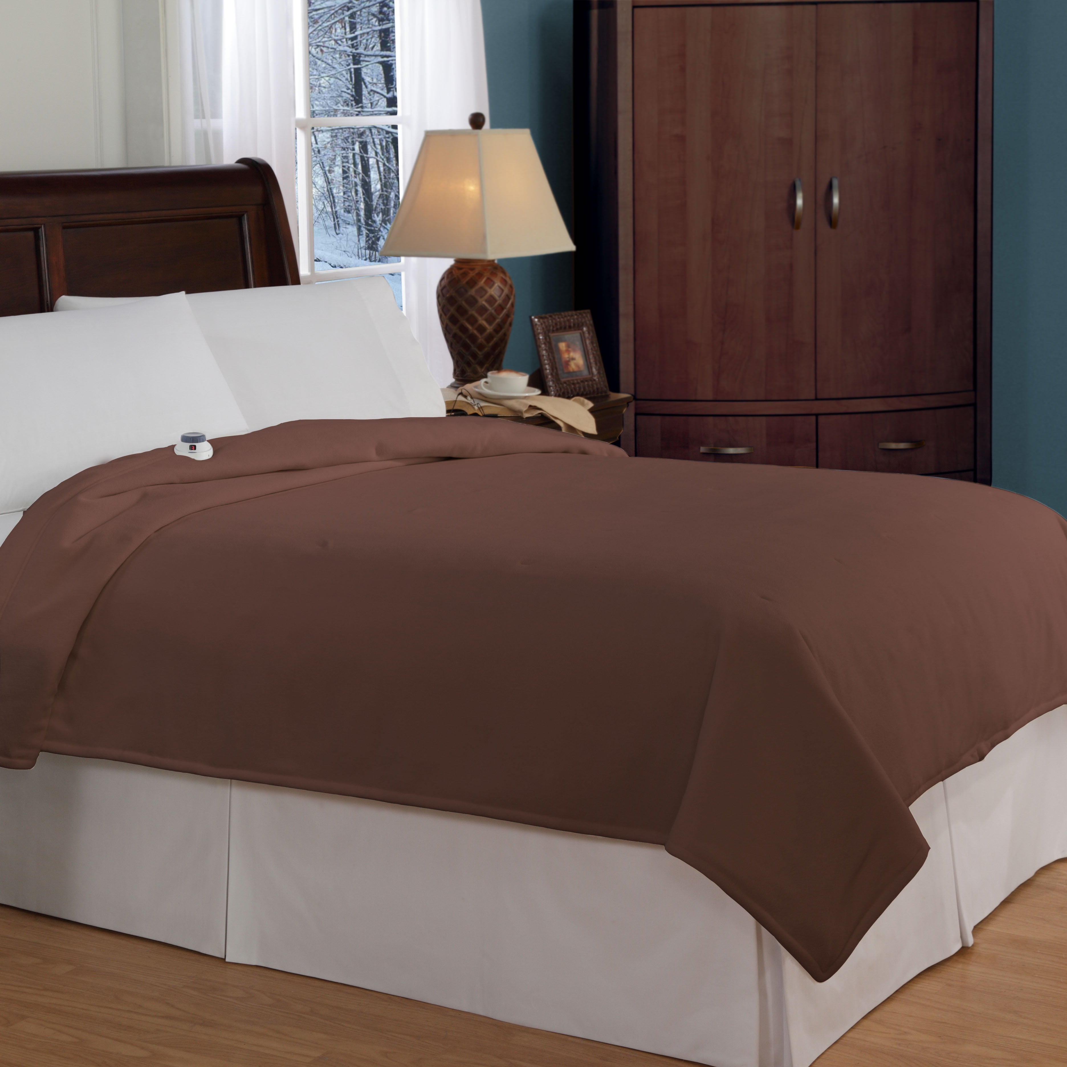 Safe and Warm MicroFleece LowVoltage Heated Electric Blanket