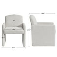 thumbnail image 7 of Duhome Upholstered Dining Chair Set of 4, Armchair Linen Dining Chair for Bedroom Living Room, 7 of 7