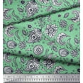 thumbnail image 3 of Soimoi Cotton Jersey Fabric Paisley & Floral Artistic Print Fabric by The Yard 58 Inch Wide, 3 of 3
