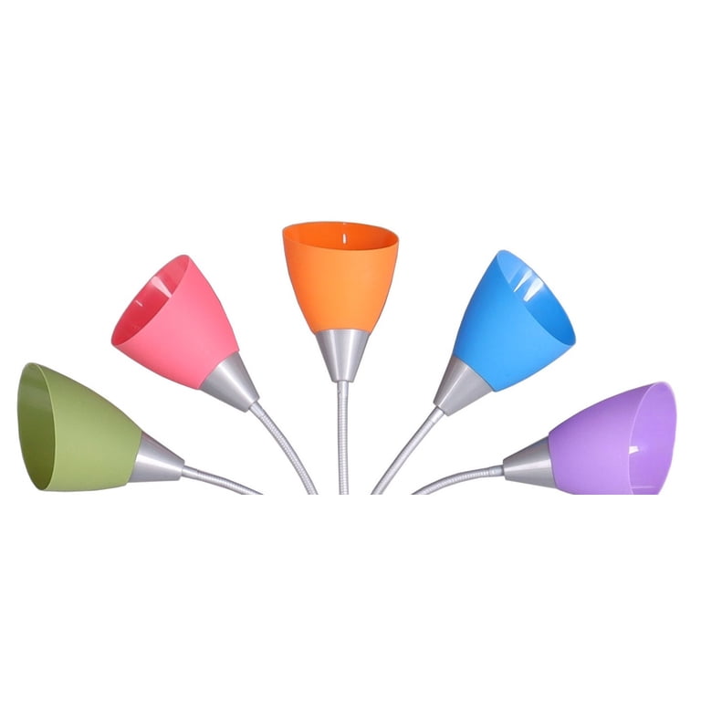 Mainstays 5-Light Multi-Color Floor Lamp, Silver Finish photo 3