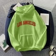 thumbnail image 2 of Plus Size Tunic Tops for Women Leggings Winter Loose Fit Hooded Long Sleeve Batwing One Shoulder Hoody Graphic Hoodie Cotton Hoodies Sweatshirts(Green,XL), 2 of 6