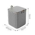 thumbnail image 2 of xiaxaixu Fabric Storage Boxes with Lids Houndstooth Clothes Quilt Bins Container Organizers with Handle for Bedroom Closet, 2 of 8