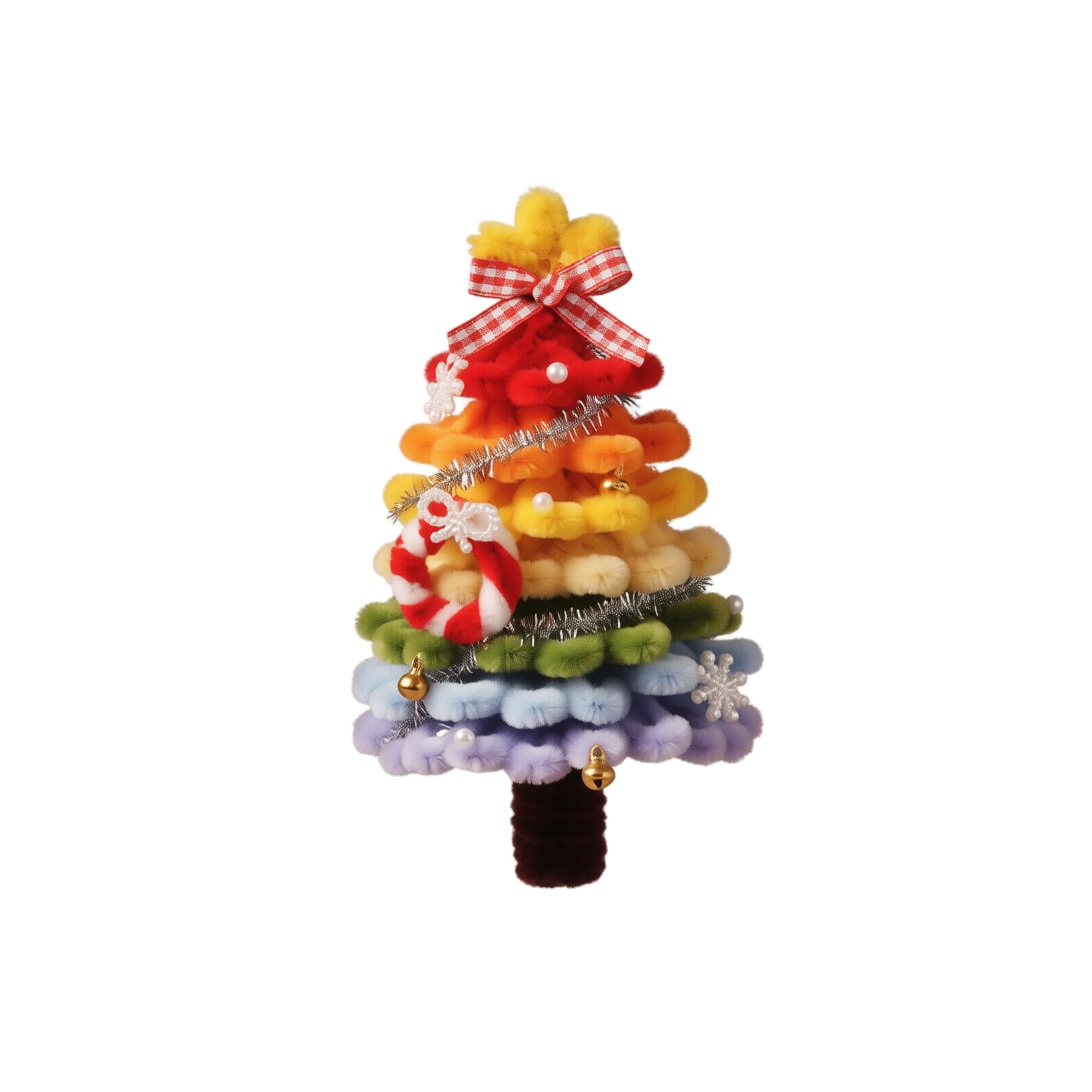 Kiddiway Christmas Tree Craft Kit — DIY Holiday Material Pack for Tabletop Decor Family Fun Activity Creative Arts and Crafts Project