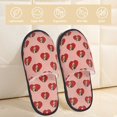 thumbnail image 2 of Honeii Basset hound dog with paw Print Furry Slippers Bedroom Slippers for Women and Men Fuzzy Plush Comfy Faux Fur Lined Slide Shoes -Medium, 2 of 8
