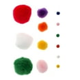 thumbnail image 3 of John Bead Mixed Assorted Colors Pom Poms for Crafts DIY Art Creative, 100pcs, 3 of 4