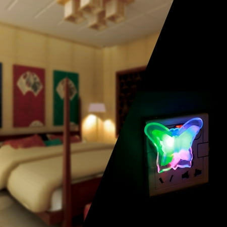 

Colorful Butterfly Night Light Lamp Lovely Home LED Bedside Night Light Lamp