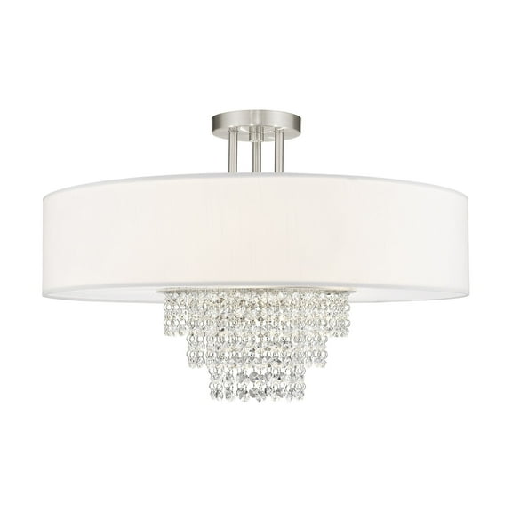 51029-91 Livex Lighting Carlisle - 5 Light Semi-Flush Mount