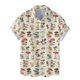 thumbnail image 3 of Camisa hawaiana con estampado 3D de hongos coloridos para hombre, camisas de vacaciones de verano con solapa abotonada, camisa de manga corta para playa urbana, ropa Aloha, 3 of 5
