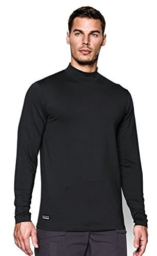 Under Armour Mens Coldgear Infrared Tactical Fitted Crew Compression Top Black 