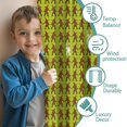 thumbnail image 3 of Blackout Kids Curtains,Green Bigfoot Pattern Childrens Insulated Curtains Set Of 2,Bedroom Essentials,Toddler Room Decor 42x84in(106x213cm), 3 of 5