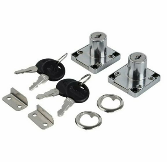 Premium Stainless Steel Cam Lock For Cabinet Drawer And Cupboard 2 Locks 4 Keys