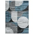 thumbnail image 2 of World Rug Gallery Modern Geometric Design Area Rug - BLUE 5' X 7', 2 of 8