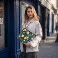thumbnail image 6 of FORMRS 13-13.3 inch Laptop Sleeve Case Soft Carrying Quilted Computer Bag Cover, Blue Floral Lemons, 6 of 7