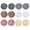 Burgundy,Black,Coffee,Champagne,Navy Blue,White, variant on 12pcs Women Ballet Hair Bun Nets, Stretchy Elastic Scrunchies Maker for Dance and Styling, Girls Hair Accessories (MX1)