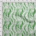 thumbnail image 4 of oneOone Cotton Poplin Green Fabric Abstract Craft Projects Decor Fabric Printed By The Yard 56 Inch Wide, 4 of 4