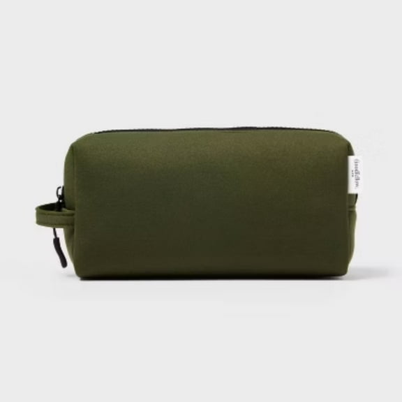 Compact Travel Toiletry Organizer - Recycled Neoprene - Olive - Goodfellow & Co