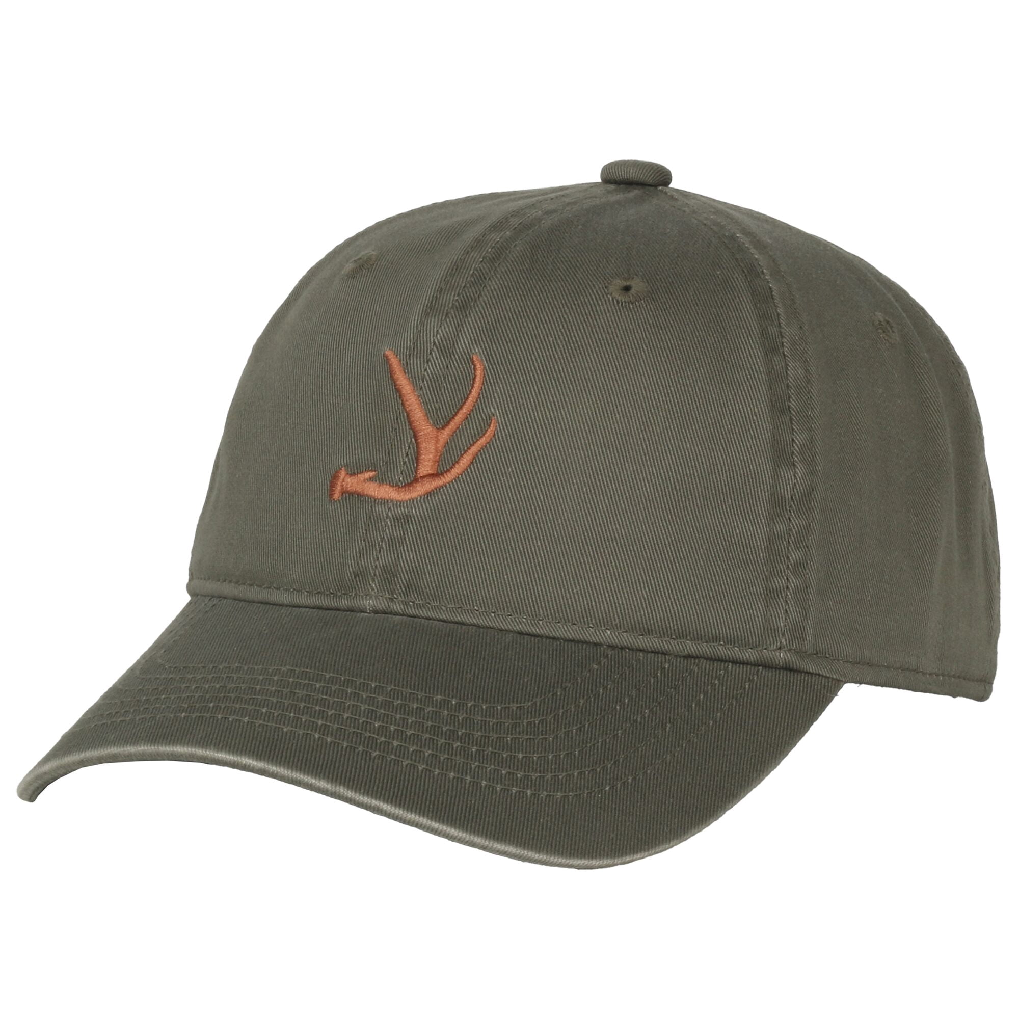Ladies' Green 6 panel Structured Pre-Curved Cotton Camo Cap with Hook Loop Closure, One Size
