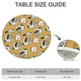 thumbnail image 6 of Yellow Baseball Items Pattern Round Fitted Tablecloth with Elastic Edge,Dining Table Cover Waterproof,Outdoor Round Tablecloth for Camping,Dining,Indoor and Outdoor, 6 of 7