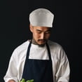 thumbnail image 3 of Chef Hat Kitchen Working Hat Sushi Restaurant Chef Hat Breathable Cooking Hat Universal Chef Hat, 3 of 9