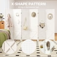 thumbnail image 4 of HOMCOM 56.9" 6 Panel Room Divider with Pegboard Display for Indoor White, 4 of 10