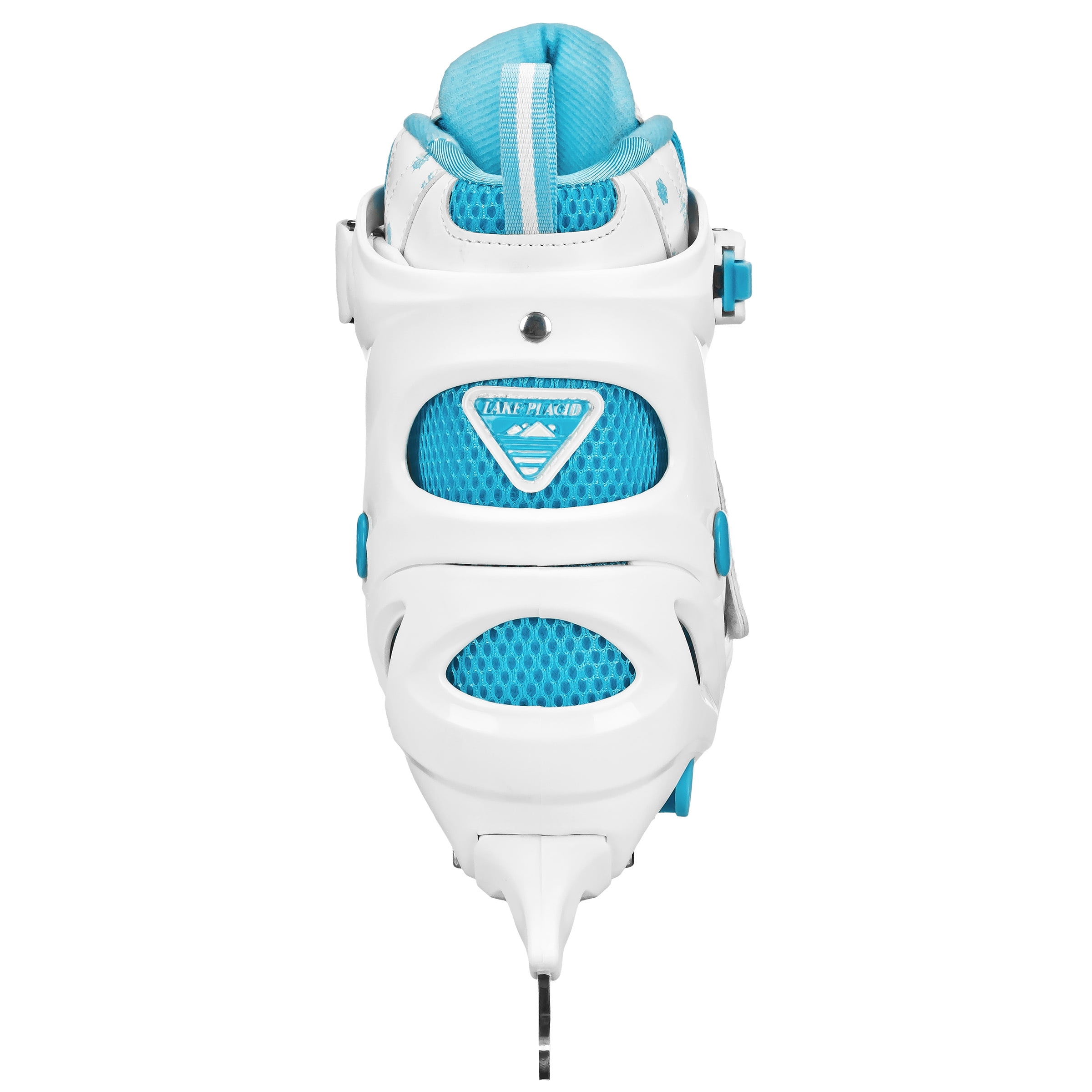 Lake Placid Summit Girl's Adjustable Ice Skate White/Blue Medium (1-4)