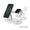 White, variant on Swayvoo 3-in-1 Wireless Charging Station, Up to 15W Fast Wireless Charger for Compatible iPhone, Apple Watch and AirPods, Magnetic Phone Stand Black