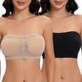 thumbnail image 1 of Bandeau bra for women, thickened, no steel ring, strapless bra, bandeau top, bandeau bra, strapless bra, no steel ring, bandeau top, 1 of 5