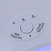 36W LED UV Nail Polish Dryer Lamp Gel Acrylic Curing Light Spa Professional Kit