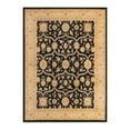 thumbnail image 3 of Unique Loom Edinburgh Collection Area Rug - Tansy (9' x 12' 2" Rectangle Black/Cream), 3 of 7