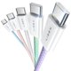 thumbnail image 1 of Cable USB C LISEN, paquete de 5 [1 m/1 m/2 m/2 m/3 m] de 60 W C a C, 1 of 7