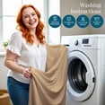 thumbnail image 6 of 550-TC Egyptian Cotton Dust Ruffle/Bed Skirt Queen Size 1-Pieces Split Corner Tailored Bed Skirt 6" Inch Drop Length Taupe Solid, 6 of 6