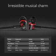 Quality Earbuds High Bass Treble Aluminum Headphones Mic Headset Call Red/Black