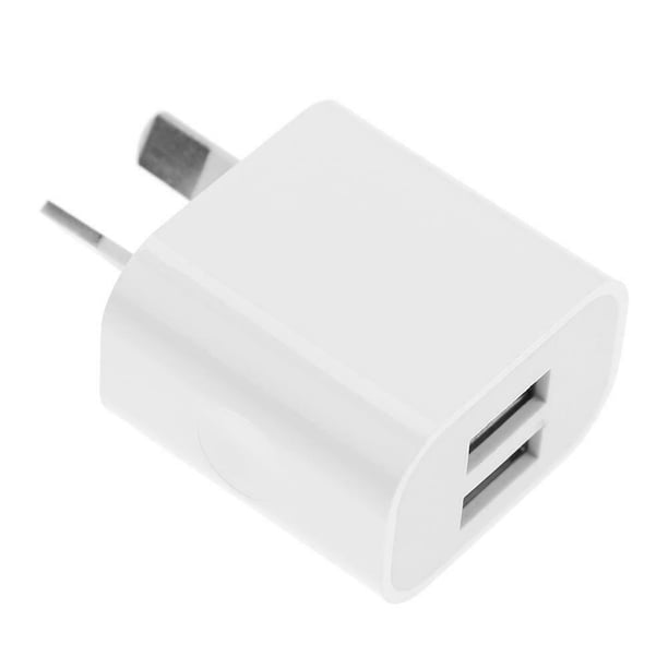 Cargador USB Dual 5V2A Carga Directa Estándar Cargador Cabezal Carga Adaptador Corriente USB Y Doble Ocho Pines