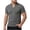 Dark Gray, variant on Men's Short Sleeve Shirts Quarter-Zip Casual Slim Fit Mock Neck Basic Cotton Shirts Dark Blue,2XL