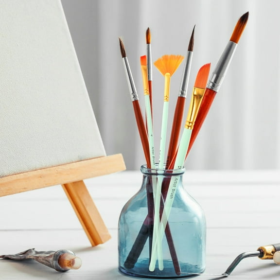 Worgeous Craft Paint Brushes Paint Brush Set Nylon 12Pcs