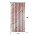 thumbnail image 5 of Pink Gold Marble Pattern Shower Curtain 36"x72" ,Bathroom Decorative Shower Curtains Set with 12 Hooks,Modern Waterproof Washable Shower Curtain, 5 of 6
