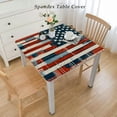 thumbnail image 2 of nygtbtfer , White and Blue Vinyl Tablecloth with Flannel Backing, Easy Care Indoor Outdoor Vinyl Tablecloth, 2 of 7
