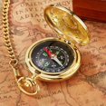 thumbnail image 3 of Compass Pocket Watch Outdoor Mountaineering Adventure Equipment Flip Compass Pocket Watch, 3 of 6