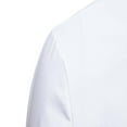 thumbnail image 6 of WREESH Men's Formal Button Down Shirts Short Sleeve Turndown Collar Shirts with Solid Print for Men's Pocket Solid Color Formal Top White, 6 of 9